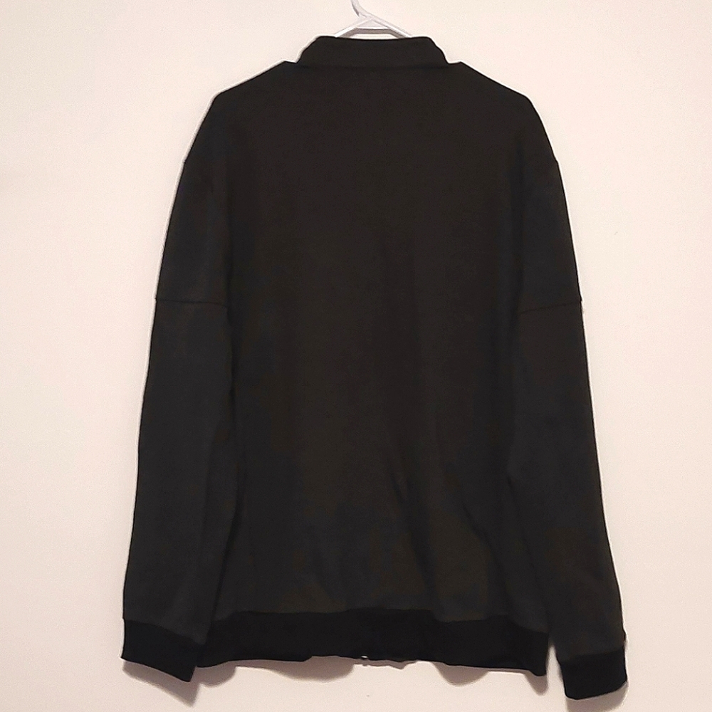 Calvin Klein Men's Black Zip-Up Jacket with Leather Accents & Pockets NWT Sz. XL - Picture 11 of 16
